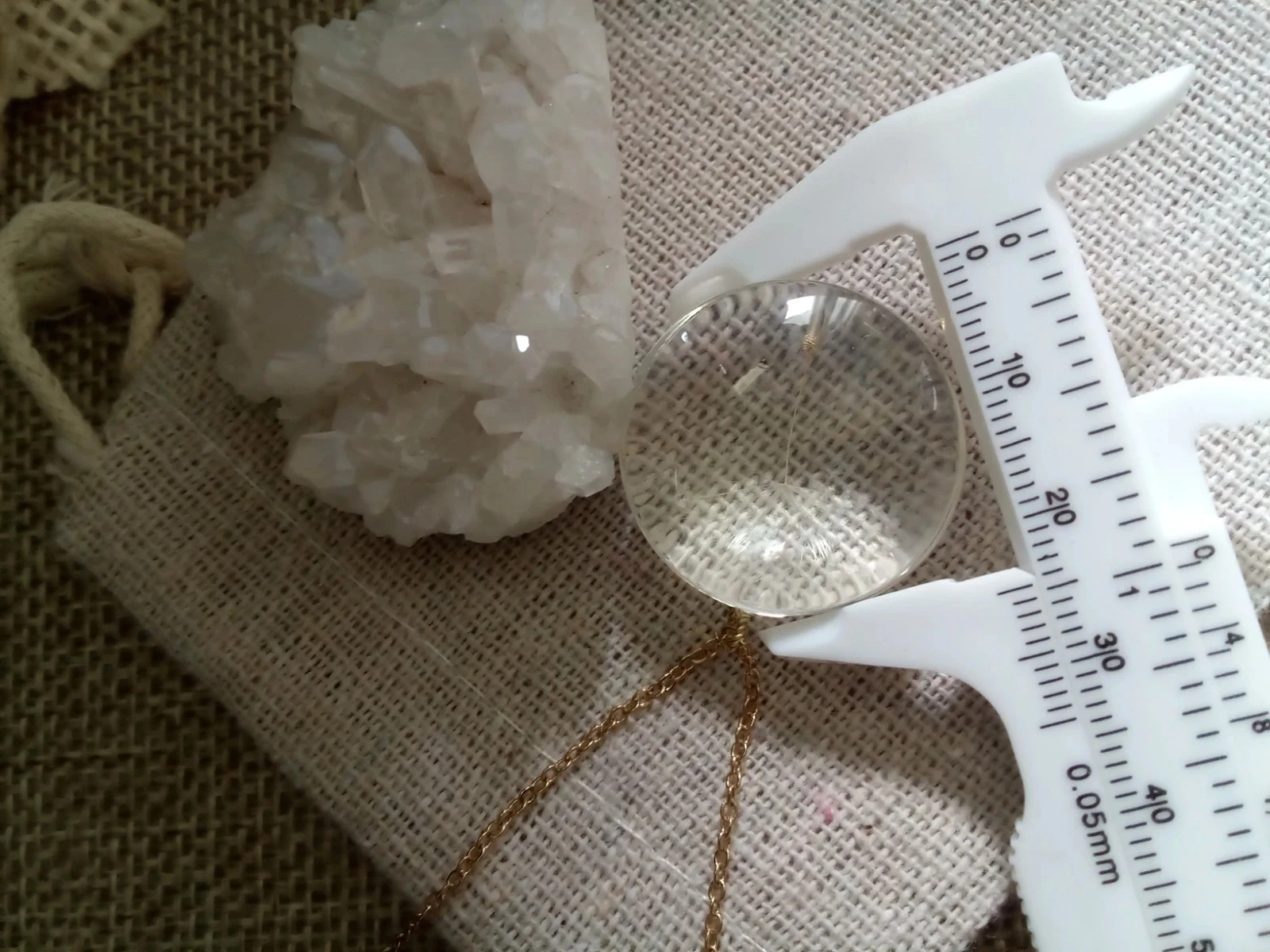 Collier médaillon graine de vie – photo 3